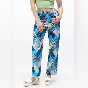 Another Girl | S | Organic Patchwork Print Trousers